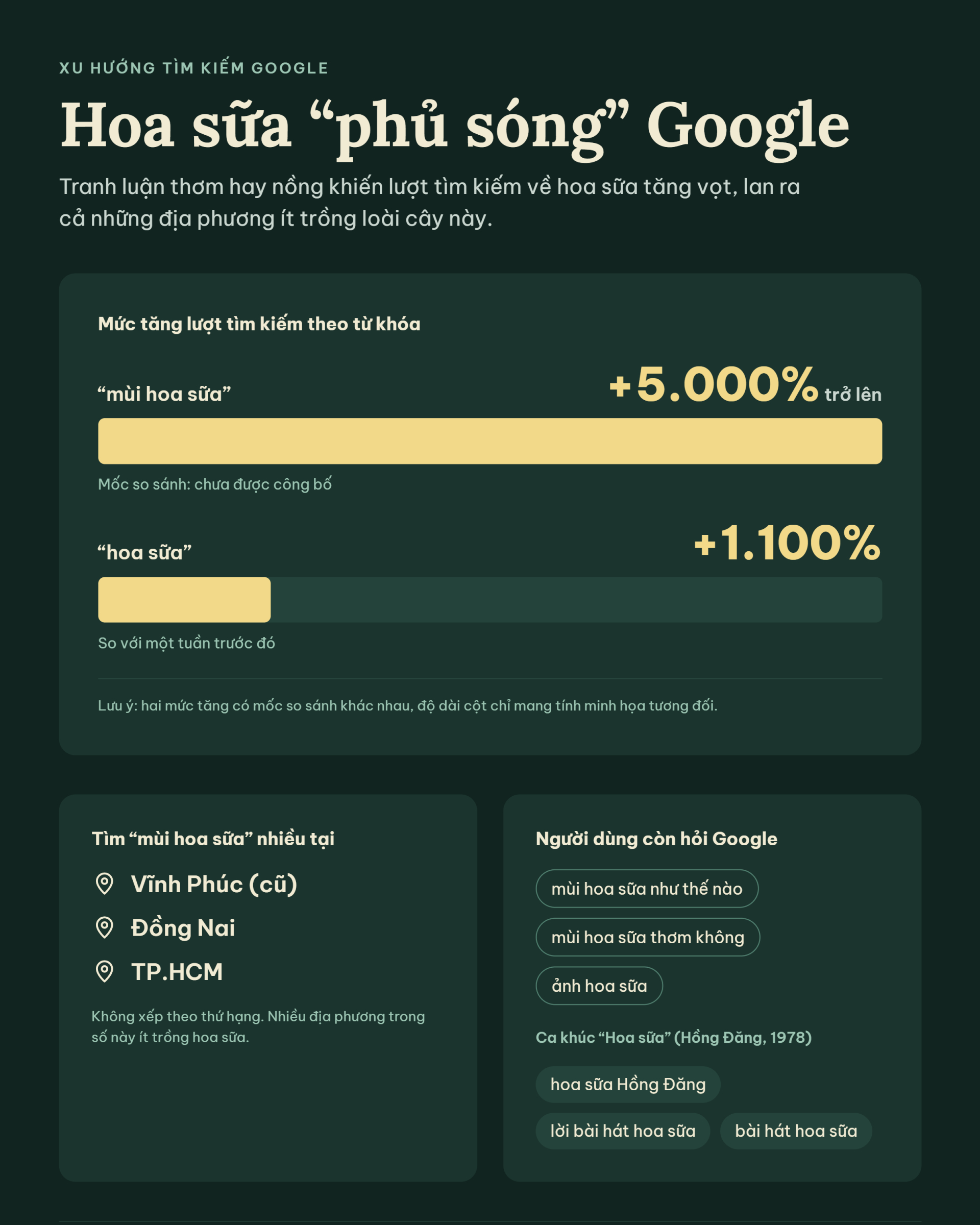 Infographic xu hướng tìm kiếm các từ khóa