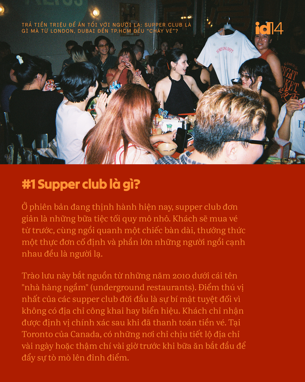 Trả tiền triệu để ăn tối với người lạ: Supper club là gì mà từ London, Dubai đến TP.HCM đều “cháy vé”?