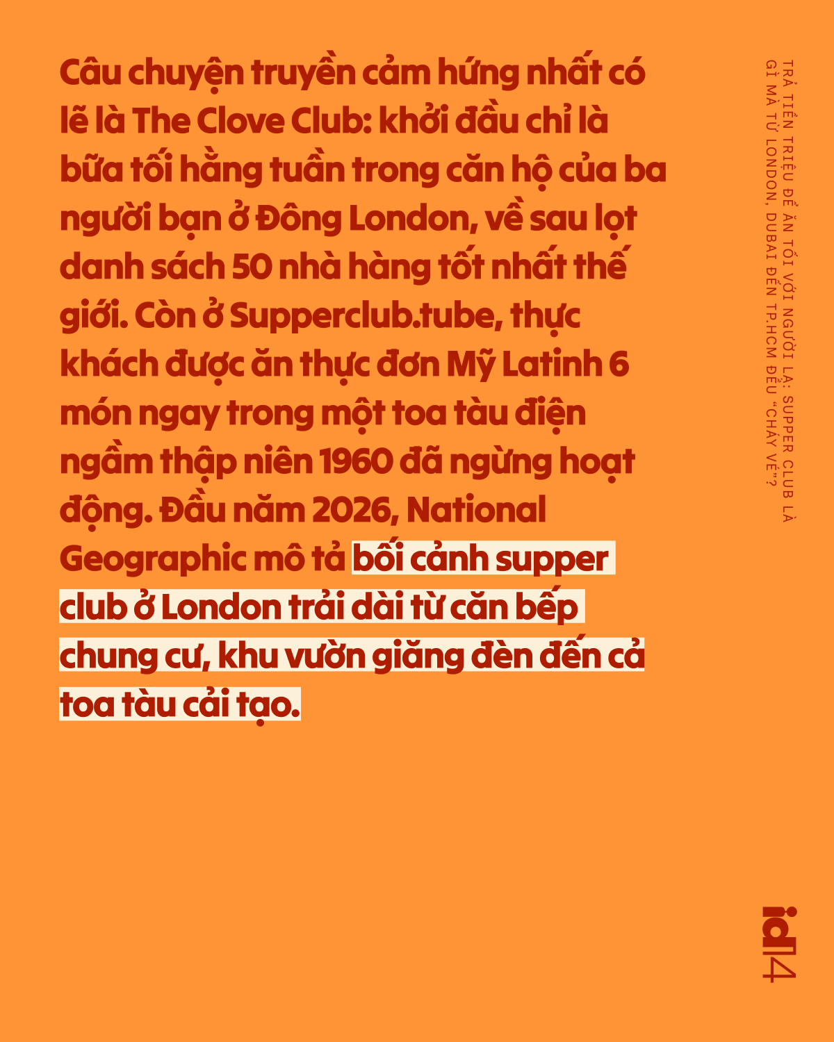 Trả tiền triệu để ăn tối với người lạ: Supper club là gì mà từ London, Dubai đến TP.HCM đều “cháy vé”?