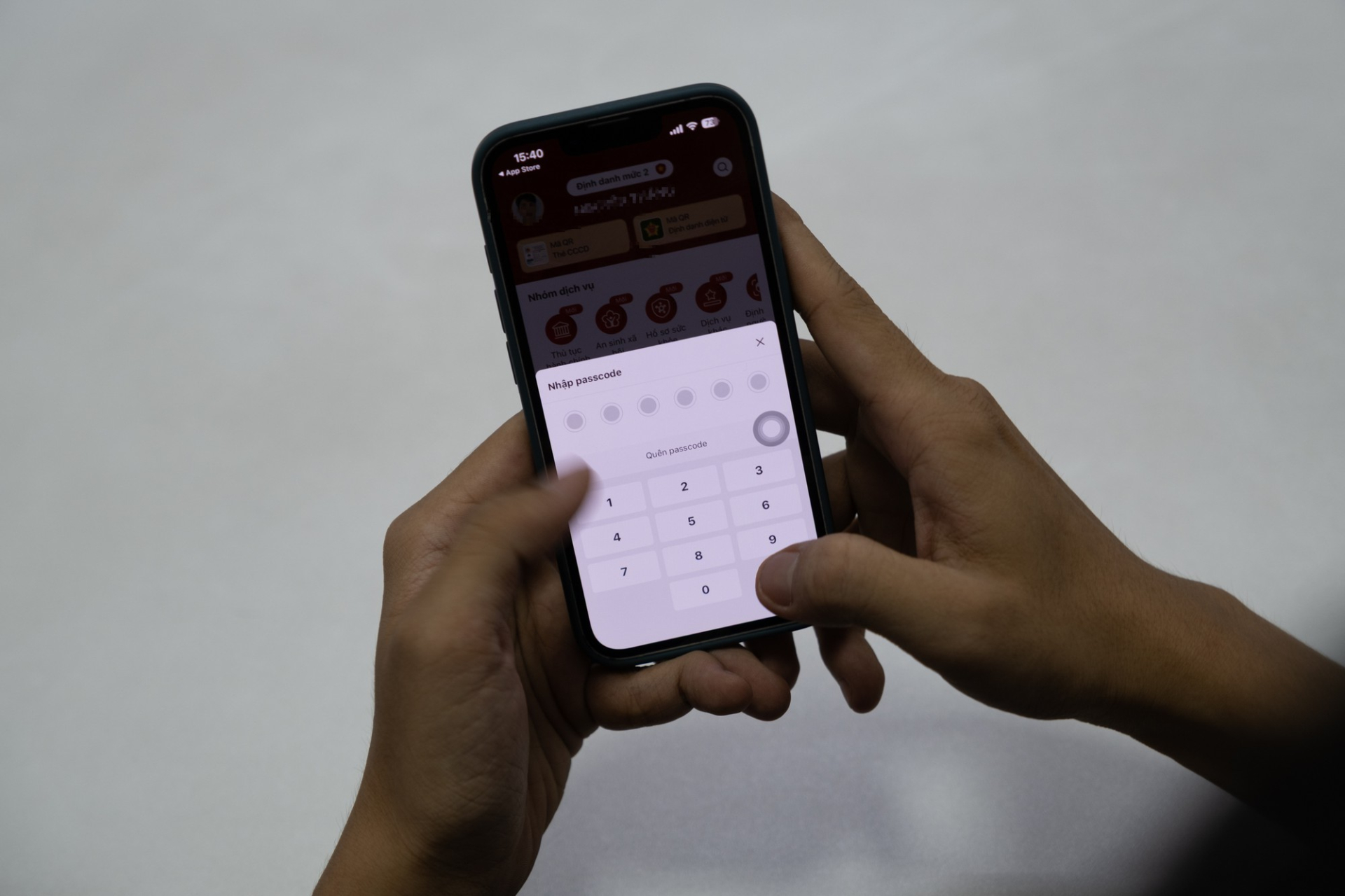 Passcode là khóa bảo vệ an toàn quan trọng cho tài khoản VNeID (Ảnh: Khả Văn)