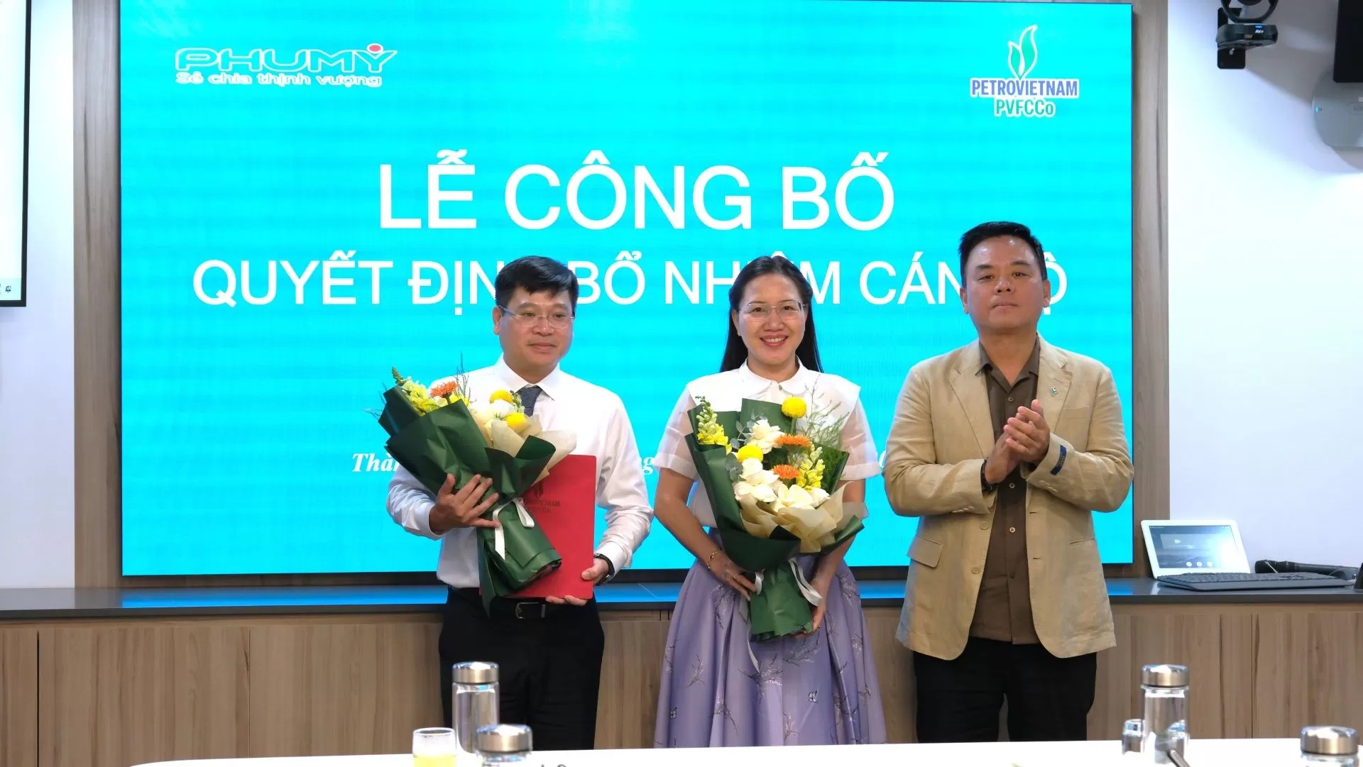PVFCCo - Phú Mỹ tổ chức Lễ công bố và trao quyết định bổ nhiệm cán bộ 