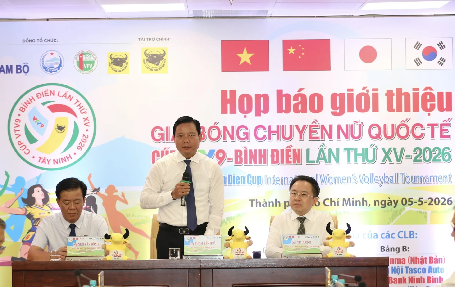 Ông Phạm Tấn Hòa - Phó chủ tịch UBND tỉnh Tây Ninh phát biểu tại buổi họp báo 5/5/2026