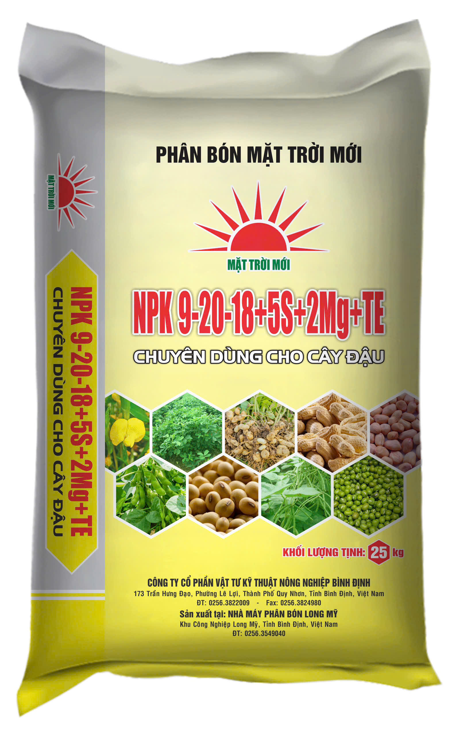 Phân bón Mặt Trời Mới chuyên dùng cho cây họ đậu 