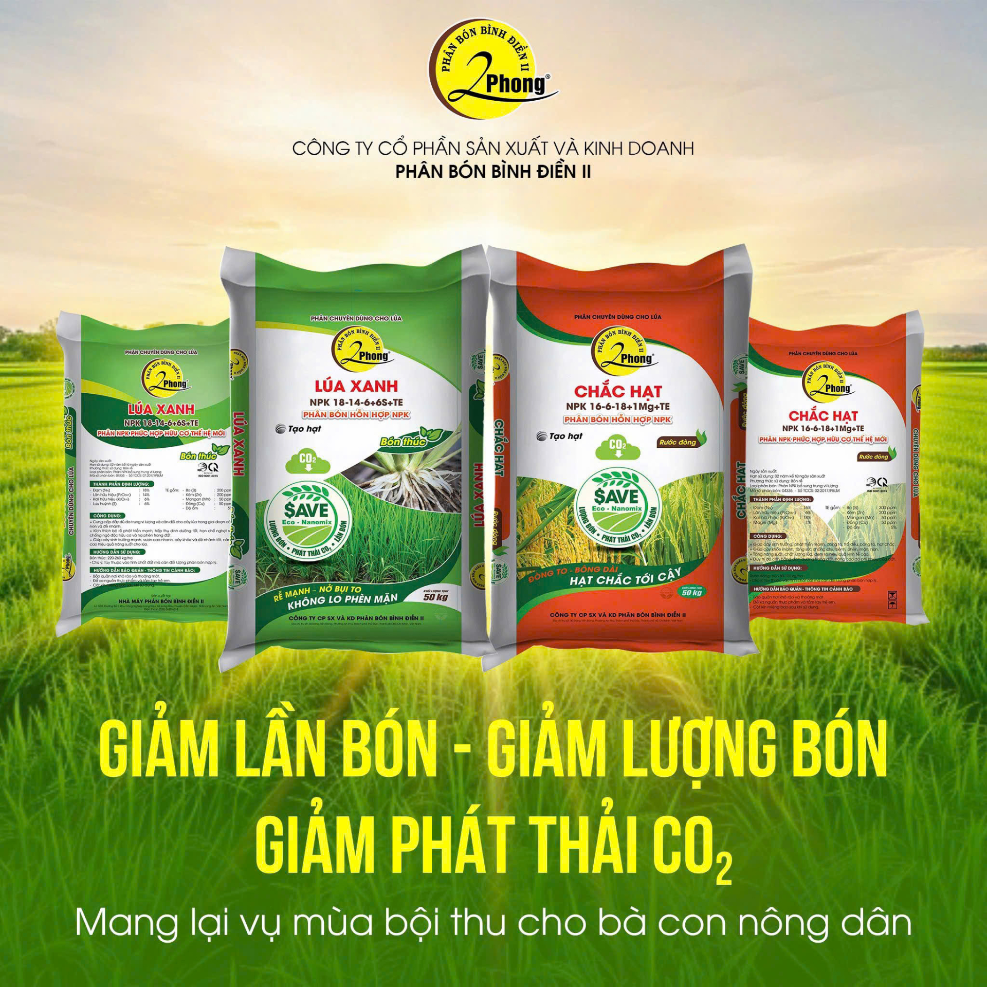 Sản phân phân bón thương hiệu 2Phong luôn được bà con nông dân tin dùng