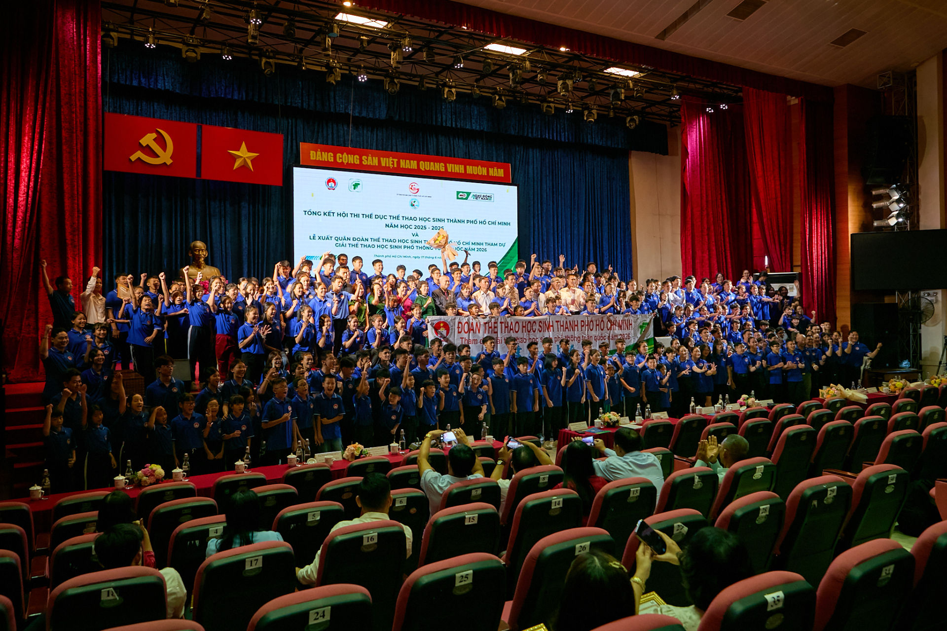 Lễ tổng kết Hội thi Thể dục thể thao học sinh Thành phố Hồ Chí Minh năm học 2025 - 2026.