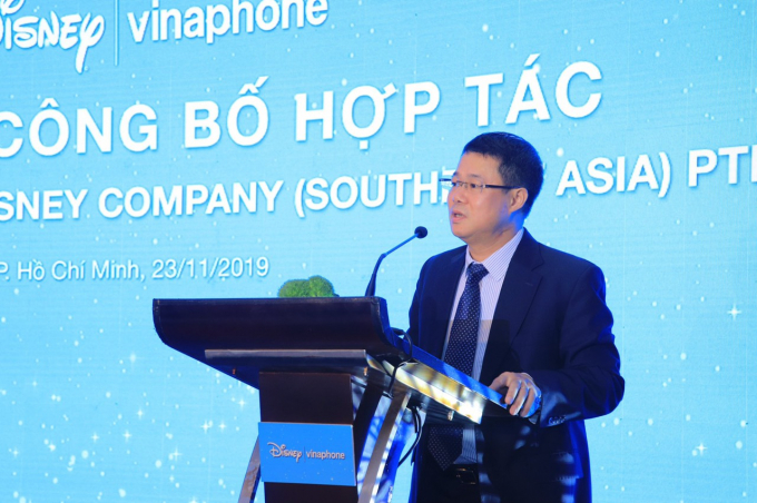 Ông Nguyễn Trường Giang – Phó Tổng Giám đốc của VNPT VinaPhone phát biểu tại sự kiện.