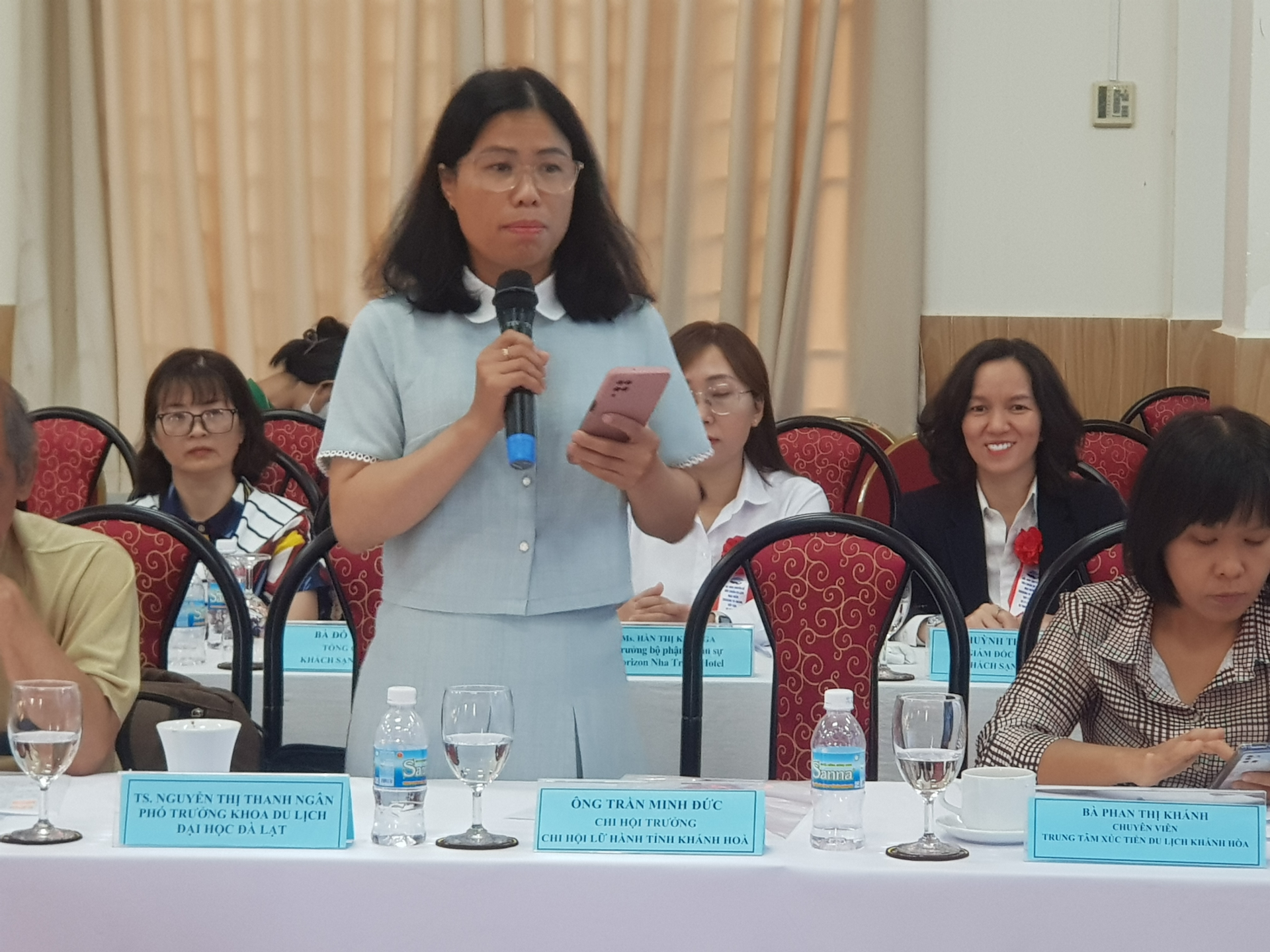 TS Nguyễn Thị Thanh Ngân- phó trưởng khoa Du lịch, ĐH. Đà Lạt góp ý