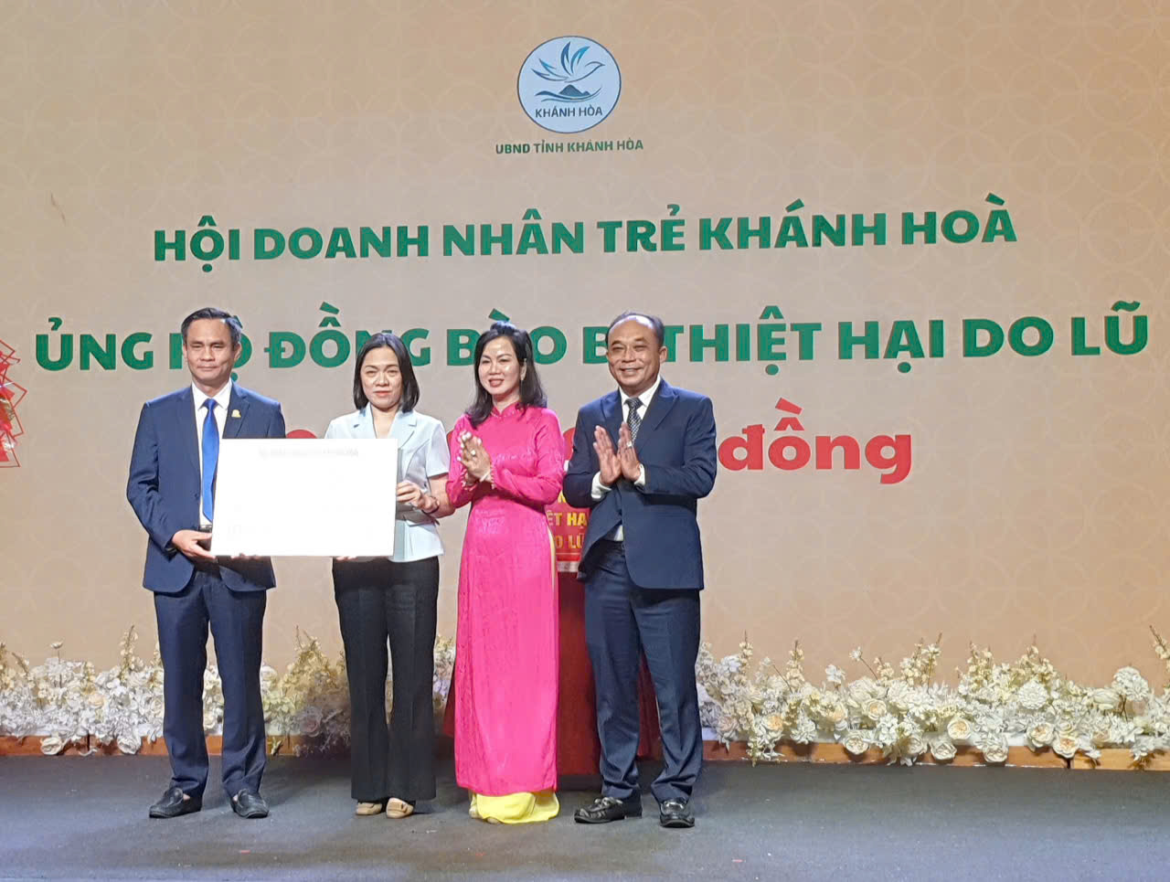 Hội Doanh nhân Trẻ tỉnh Khánh Hòa đóng góp 100 triệu đồng