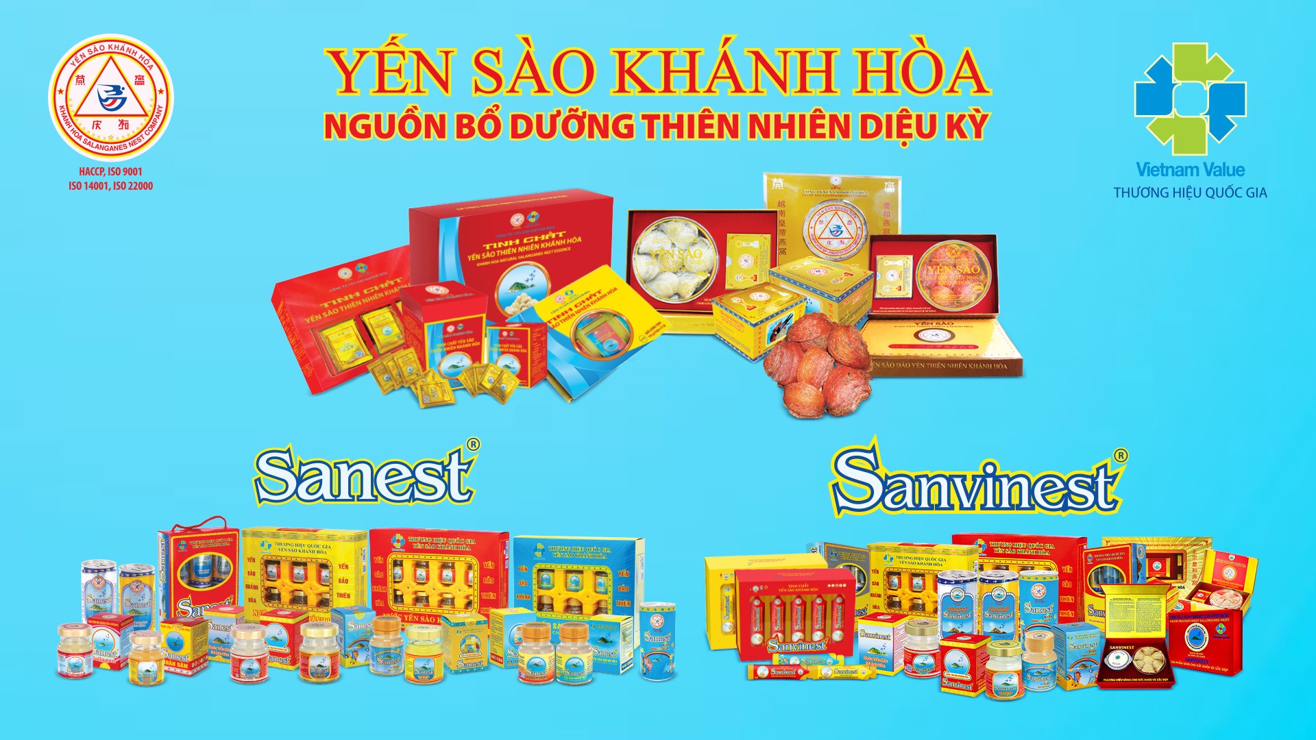 60 dòng sản phẩm của Công ty Yến sào Khánh Hòa đã có mặt ở thị trường 30 quốc gia trên thế giới