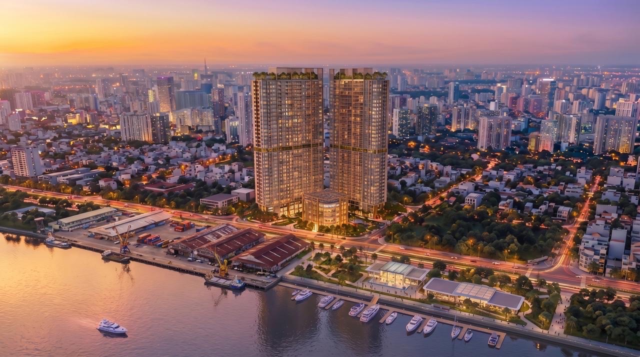 Phối cảnh dự án Lancaster Lincoln bên sông Sài Gòn
