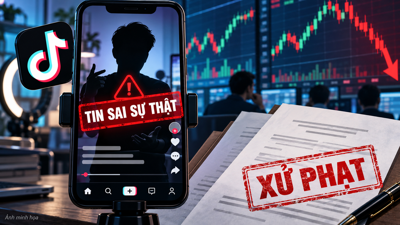 Ủy ban chứng khoán Nhà nước xử phạt 1 TikToker vì tung tin thất thiệt về margin