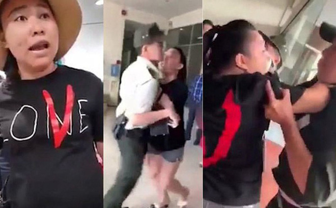 Bà Lê Thị Hiền đã gây gổ, xô xát với nhân viên an ninh sân bay.