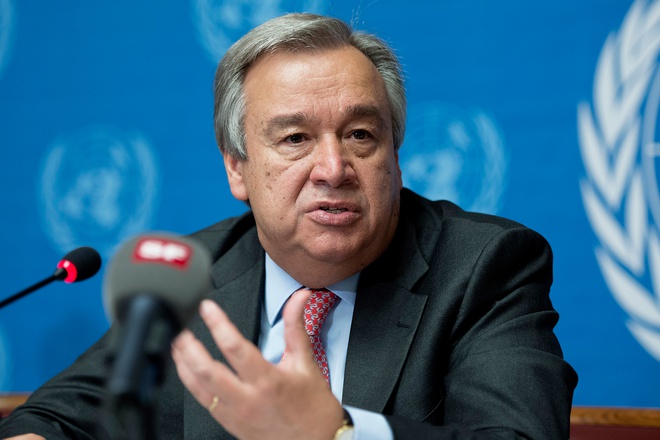 Tổng thư ký Liên Hợp Quốc Antonio Guterres.