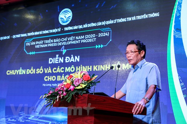   Thứ trưởng Hoàng Vĩnh Bảo phát biểu tại sự kiện. (Ảnh: Minh Sơn/Vietnam+)  