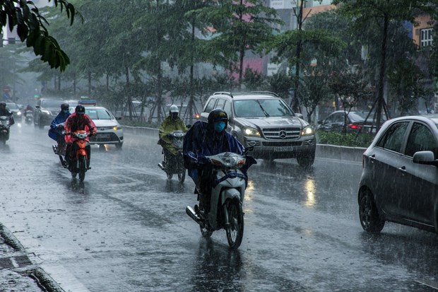   Từ đêm 22/9, Bắc Bộ có mưa vừa, mưa to, có nơi mưa rất to. (Ảnh: Minh Sơn/Vietnam+)  