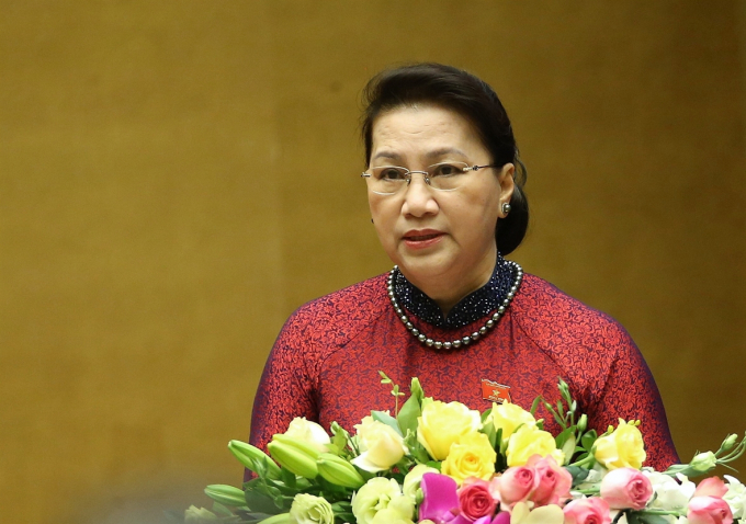 Chủ tịch Quốc hội là bà Nguyễn Thị Kim Ngân.