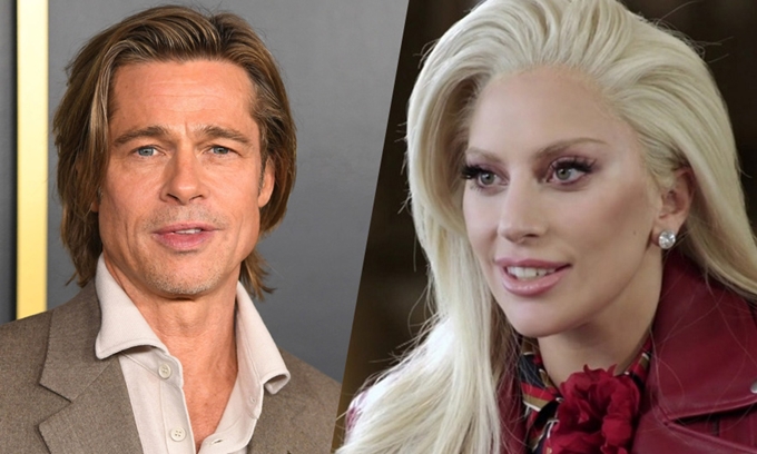   Tài tử Brad Pitt và ca sĩ Lady Gaga lần đầu đóng phim chung.  