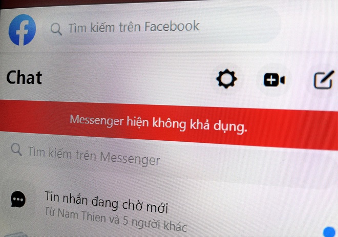 Facebook Messenger bị lỗi trên toàn cầu