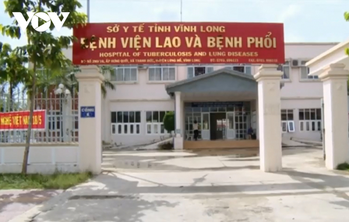 Bệnh viện Lao và bệnh phổi tỉnh Vĩnh Long nơi bệnh nhân đang điều trị