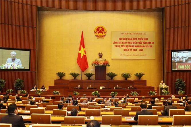Tổng Bí thư, Chủ tịch nước Nguyễn Phú Trọng phát biểu chỉ đạo Hội nghị. Ảnh: Trí Dũng/TTXVN