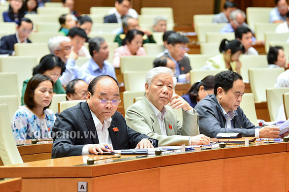   Tổng bí thư, Chủ tịch nước Nguyễn Phú Trọng tại một phiên họp của Quốc hội khóa XIV - Ảnh: Quochoi.vn  
