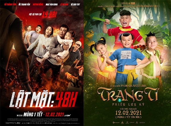 Hai bộ phim “Lật mặt: 48H” và “Trạng Tí” đã từng hoãn lịch chiếu vì dịch bùng phát trong năm 2020. 