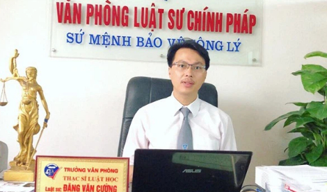   Thạc sĩ, luật sư Đặng Văn Cường - Đoàn luật sư TP.Hà Nội.  
