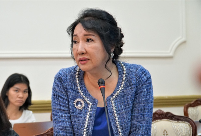 Tổng giám đốc Quốc Cường Gia Lai Nguyễn Thị Như Loan (Ảnh: Bùi Ngọc).