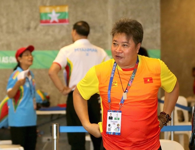 Chuyên gia Huang Gouhui - thành viên của đoàn thể thao Việt Nam tham dự Olympic Tokyo 2020. Ảnh: Nhật Anh