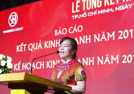 Bà Nguyễn Thị Loan khi làm Chủ tịch Vimedimex.
