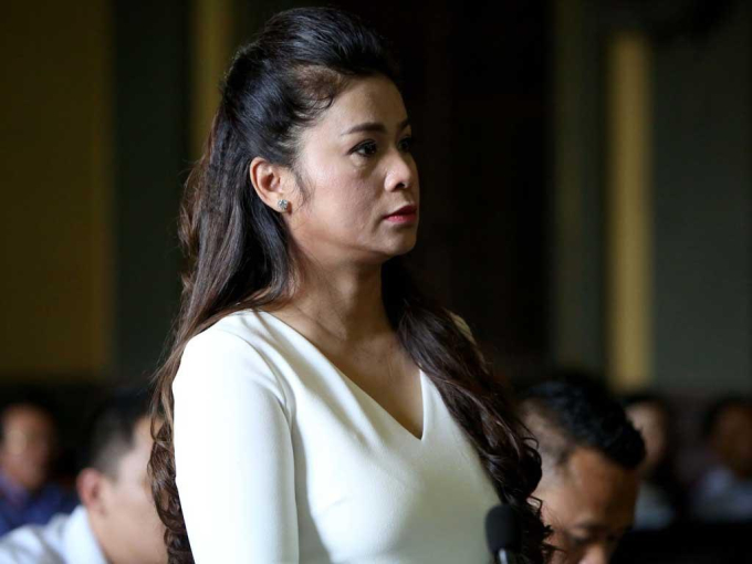   Bà Lê Hoàng Diệp Thảo tại phiên tòa ngày 20/2/2019.  