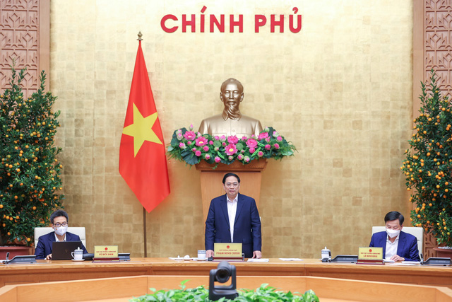   Thủ tướng Chính phủ Phạm Minh Chính phát biểu khai mạc phiên họp - Ảnh: VGP/Nhật Bắc  