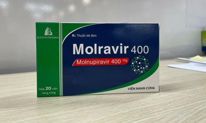 Giá bán thuốc Molnupiravir điều trị Covid-19 thấp nhất 8.675 đồng một viên