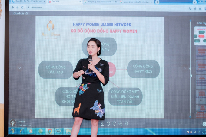 Chủ tịch sáng lập và điều hành Happy Women Leader Network Bùi Thanh Hương