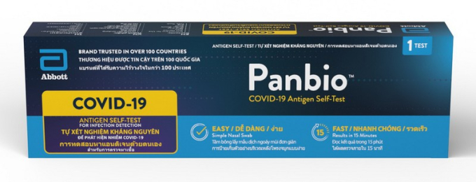 Bộ tự xét nghiệm nhanh kháng nguyên COVID-19 Panbio 