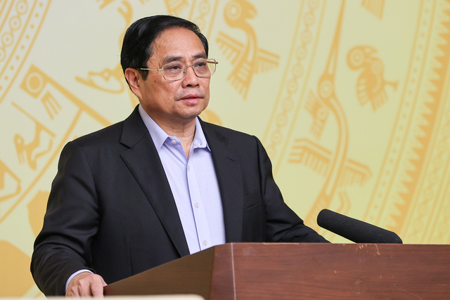   Thủ tướng Phạm Minh Chính phát biểu khai mạc phiên họp. Ảnh: VGP/Nhật Bắc  
