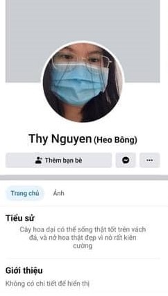   Trang Facebook cá nhân được cho là của Nguyễn Thị Minh Thy  
