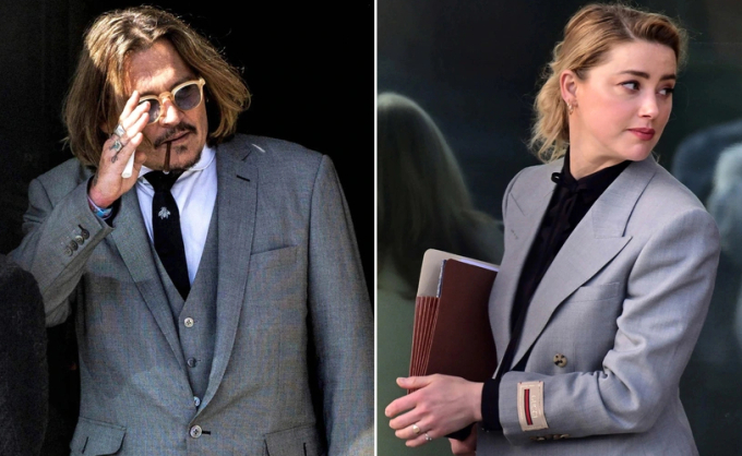 Cuộc chiến giữa Amber Heard và Johnny Depp trên tòa tiếp tục diễn ra. Ảnh: New York Post.