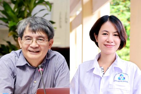   GS Ngô Việt Trung (trái) và PGS.TS Nguyễn Thị Lệ Thu là chủ nhân giải thưởng Tạ Quang Bửu 2022. Ảnh: BTC  