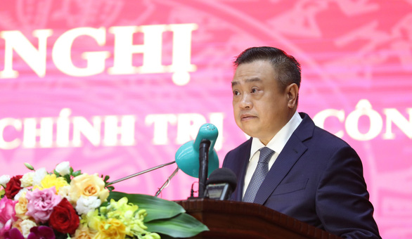   Ông Trần Sỹ Thanh được Bộ Chính trị giới thiệu để bầu làm chủ tịch UBND TP Hà Nội - Ảnh: GIA HÂN  