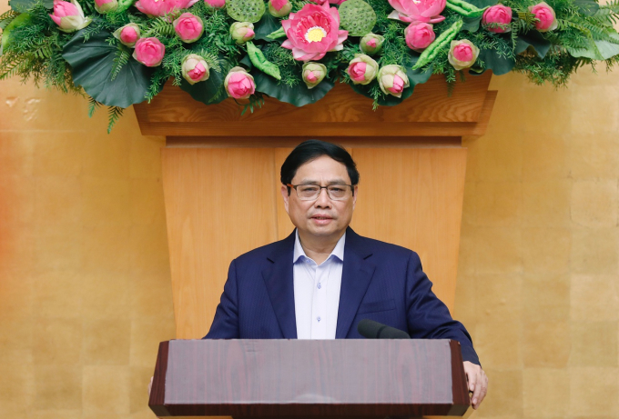   Thủ tướng Phạm Minh Chính chủ trì phiên họp Chính phủ tháng 11, ngày 1/12. Ảnh: VGP  