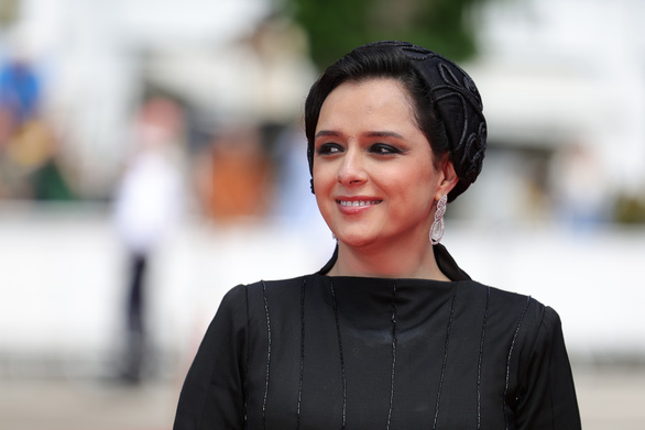   Nữ diễn viên Taraneh Alidoosti xuất hiện tại Liên hoan phim Cannes ở Pháp, tháng 5-2022 - Ảnh: AFP  