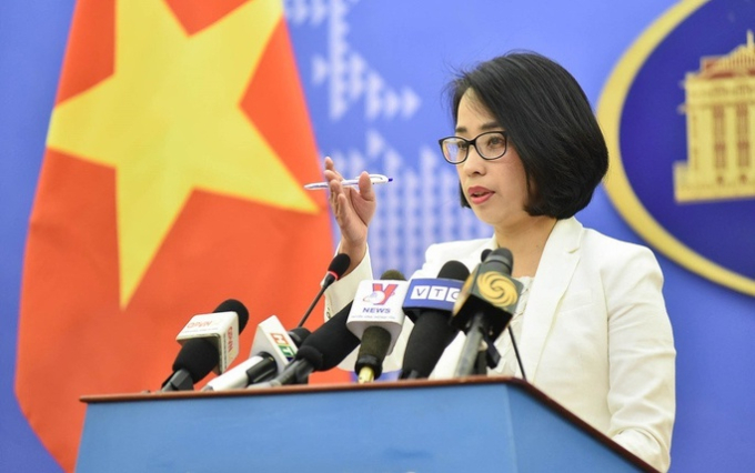   Bà Phạm Thị Thu Hằng, Phó Phát ngôn Bộ Ngoại giao. Ảnh: TTXVN  