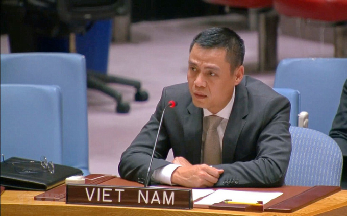 Đại sứ Đặng Hoàng Giang, Trưởng Phái đoàn thường trực Việt Nam tại Liên Hiệp Quốc - Ảnh: TTXVN