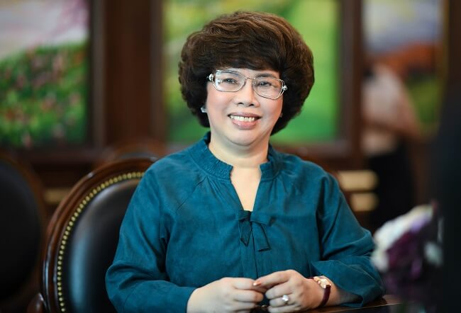  Bà Thái Hương, phó chủ tịch kiêm tổng giảm đốc Ngân hàng TMCP Bắc Á (BacABank)  