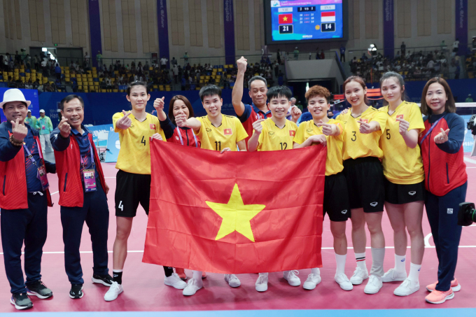 Đội tuyển cầu mây nữ mang về tấm huy chương vàng thứ 2 cho Việt Nam tại ASIAD 19