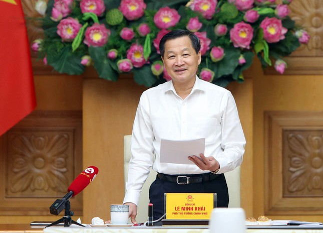   Phó Thủ tướng Lê Minh Khái chủ trì cuộc họp của Ban Chỉ đạo điều hành giá.  