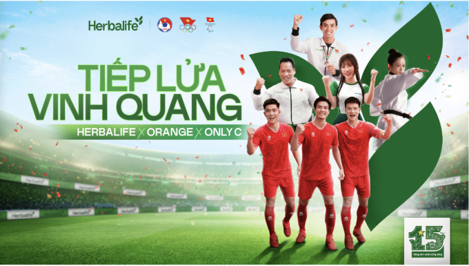 MV “Tiếp lửa vinh quang” - một sáng tác của nhạc sĩ Only C do ca sĩ Orange thể hiện, ghi dấu hành trình Herbalife đồng hành cùng thể thao Việt Nam.