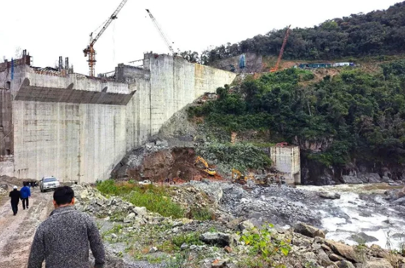 Công trình thủy điện Đăk Mi 1 nơi tai nạn xảy ra khiến 3 người chết, 2 người mất tích.