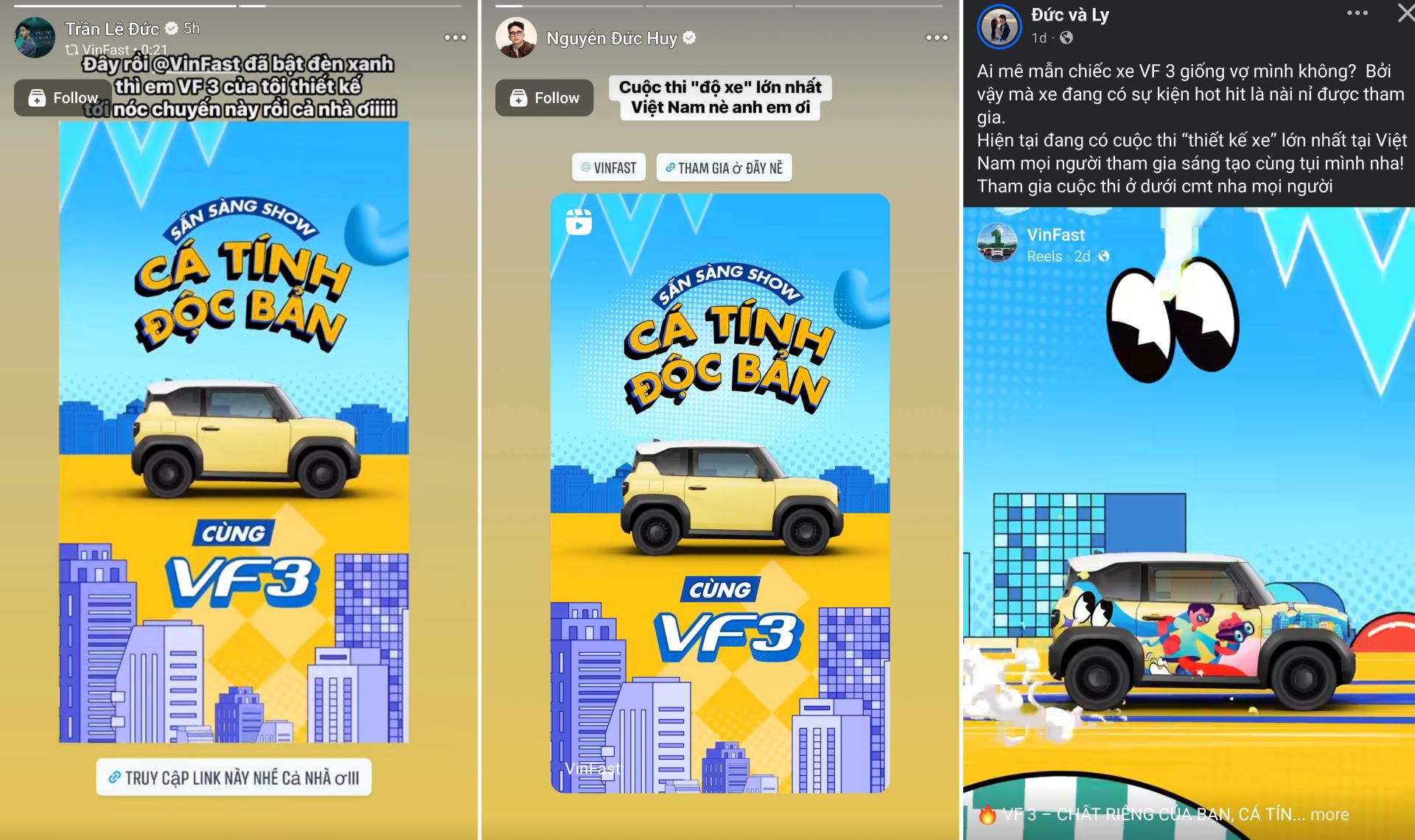 Cuộc thi “VF 3 – Sáng tạo Chất riêng, Độc bản Cá tính” liên tục nóng lên với sự tham gia của đông đảo người dùng